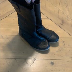 Black riding boots girls size 13